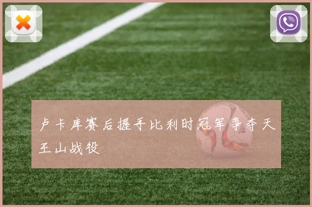 卢卡库赛后握手比利时冠军争夺天王山战役
